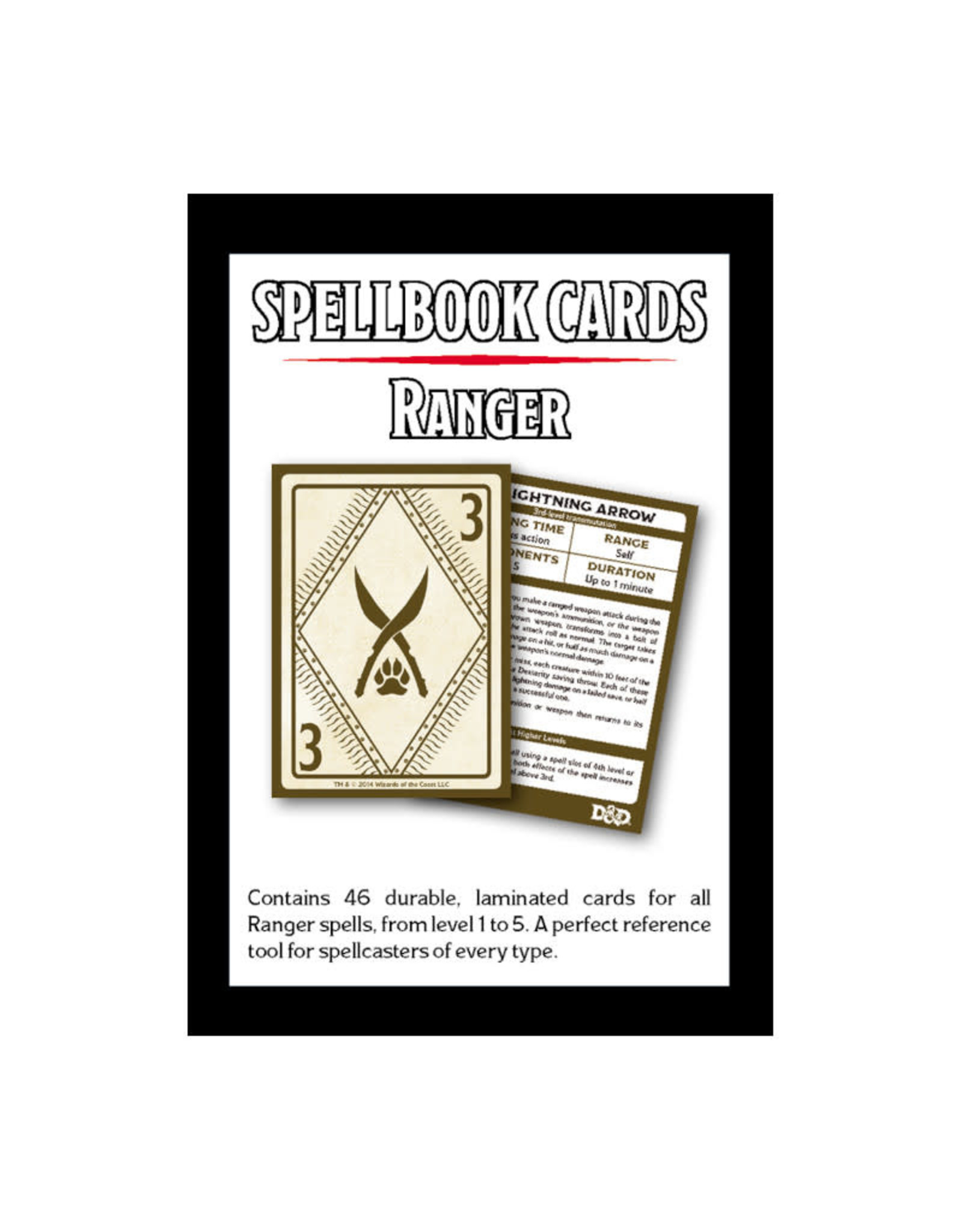 Gale Force 9 D&D RPG: Spellbook Cards Ranger