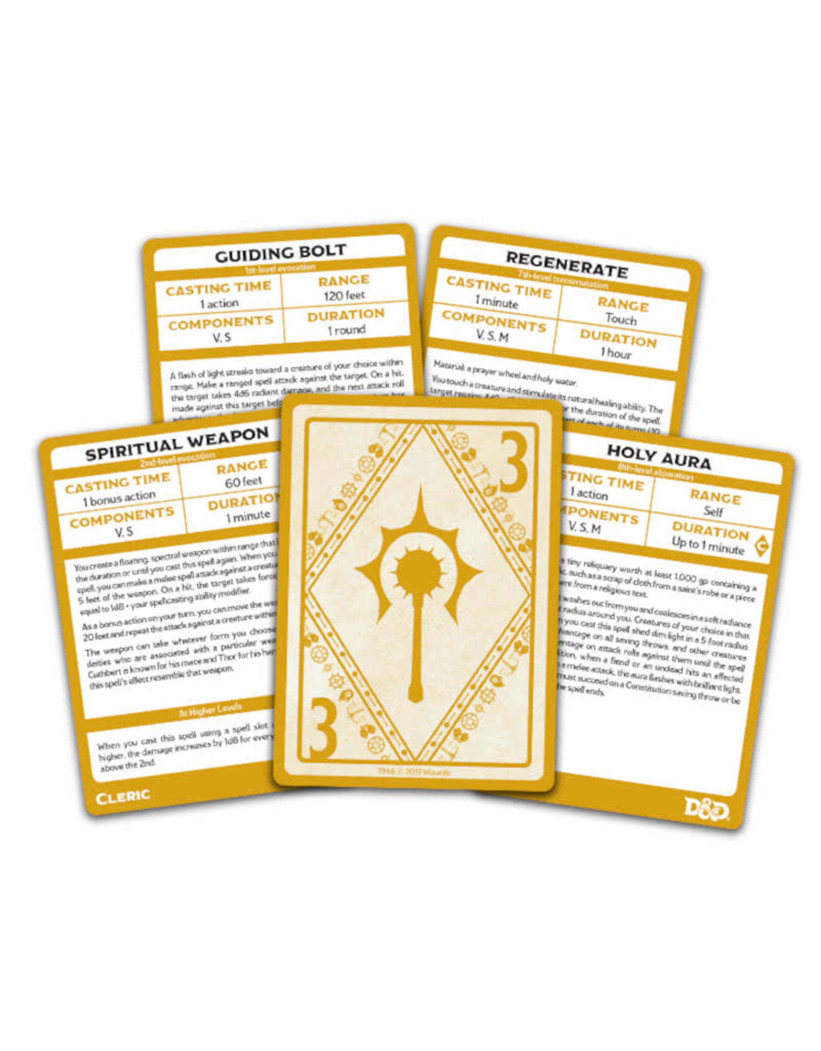 Gale Force 9 D&D RPG: Spellbook Cards Cleric