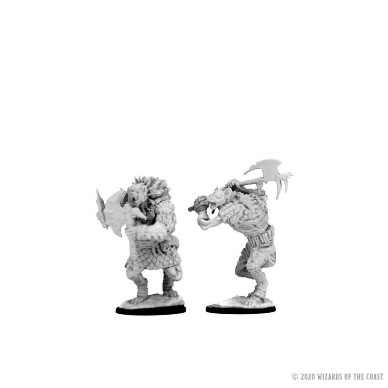 Wizkids D&D Unpainted Minis: Gnolls