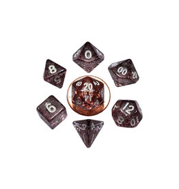 FanRoll Mini Polyhedral Dice Set (7) Ethereal Black