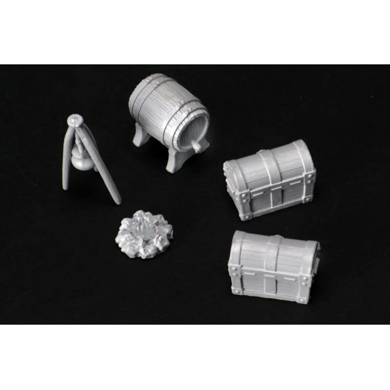 Wizkids D&D Unpainted Mini Set: Adventurer's Campsite