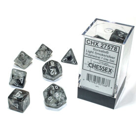 Chessex Chessex RPG Dice (7) Borealis Light Smoke Set