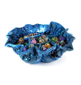 FanRoll Dice Bag: Velvet Compartment with Pockets Galaxy