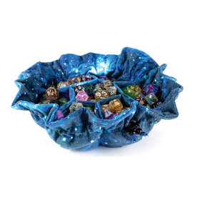 FanRoll Dice Bag: Velvet Compartment with Pockets Galaxy