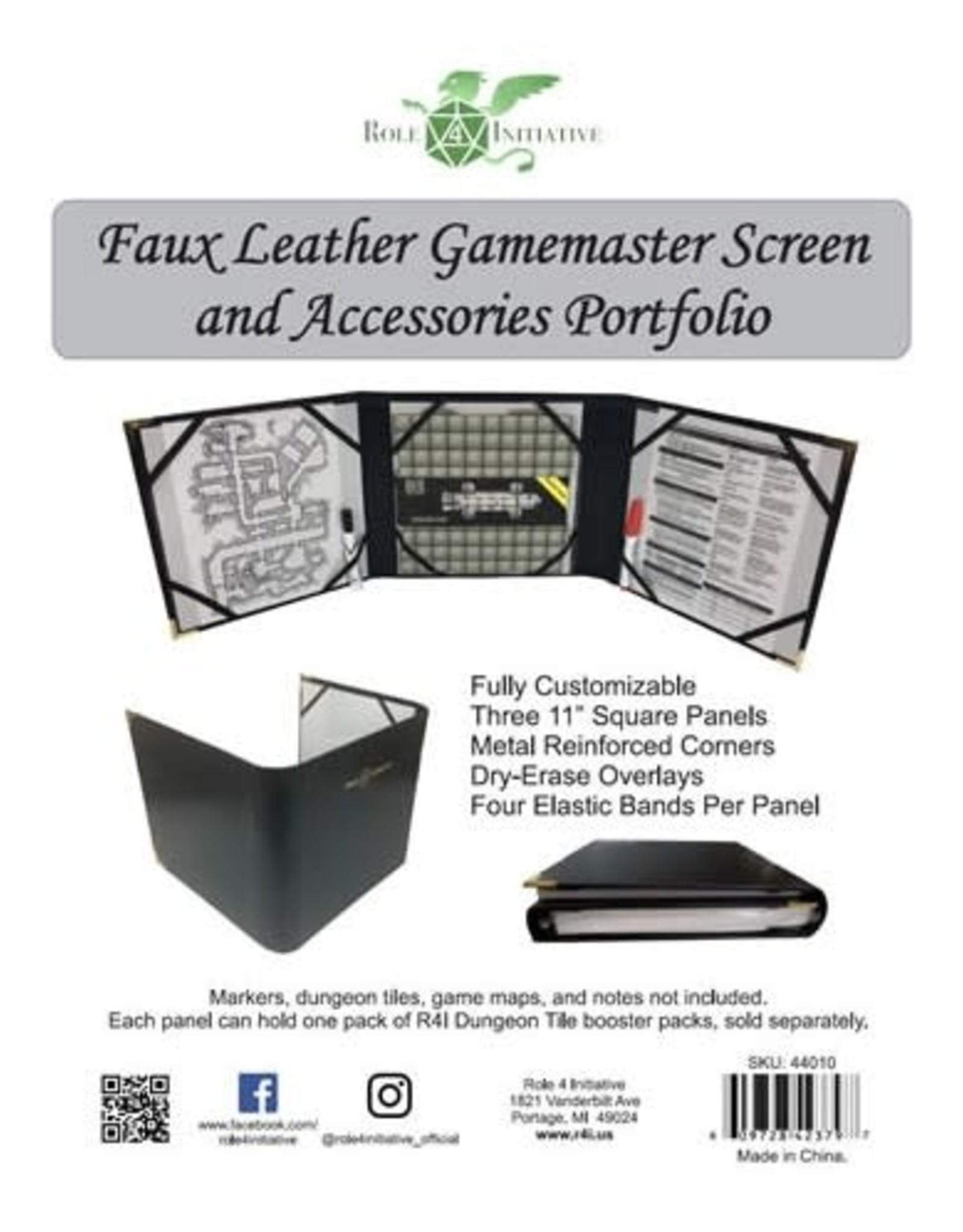 Misc GM Screen: R4I Faux-Leather Screen