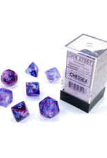 Chessex Polyhedral Dice Set: Luminary Nocturnal/Blue (7)