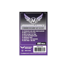 Mayday Games Sleeves: Standard American (100) (Purple)