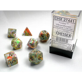 Chessex Chessex RPG Dice (7) Festive Vibrant