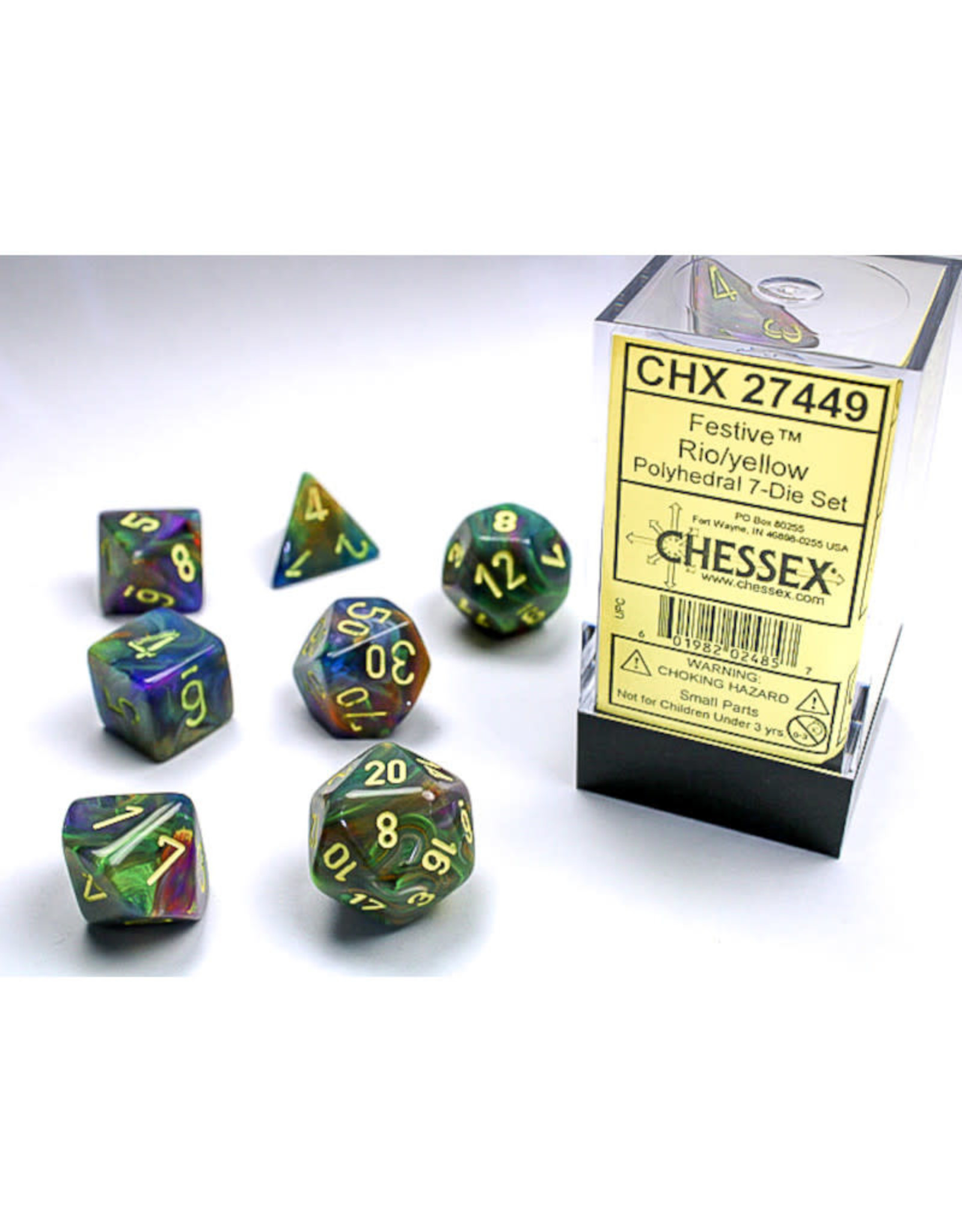 Chessex Chessex RPG Dice (7) Festive Rio