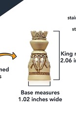 Medieval Chess Set: Wooden Board with Drawers 15 Inch