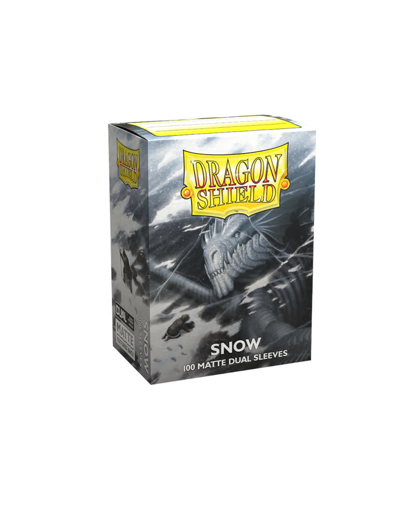 Dragon Shields: (100) Matte Dual Snow - Game Night Games