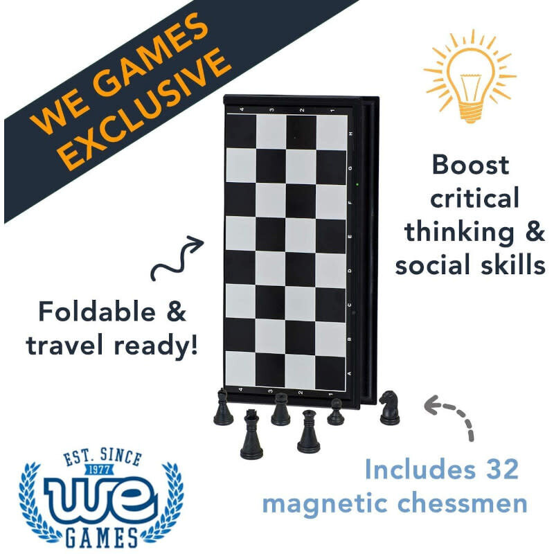 Magnetic Chess Set: 10 Inch Board