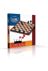Checkers Set: Black and Red Wooden Board