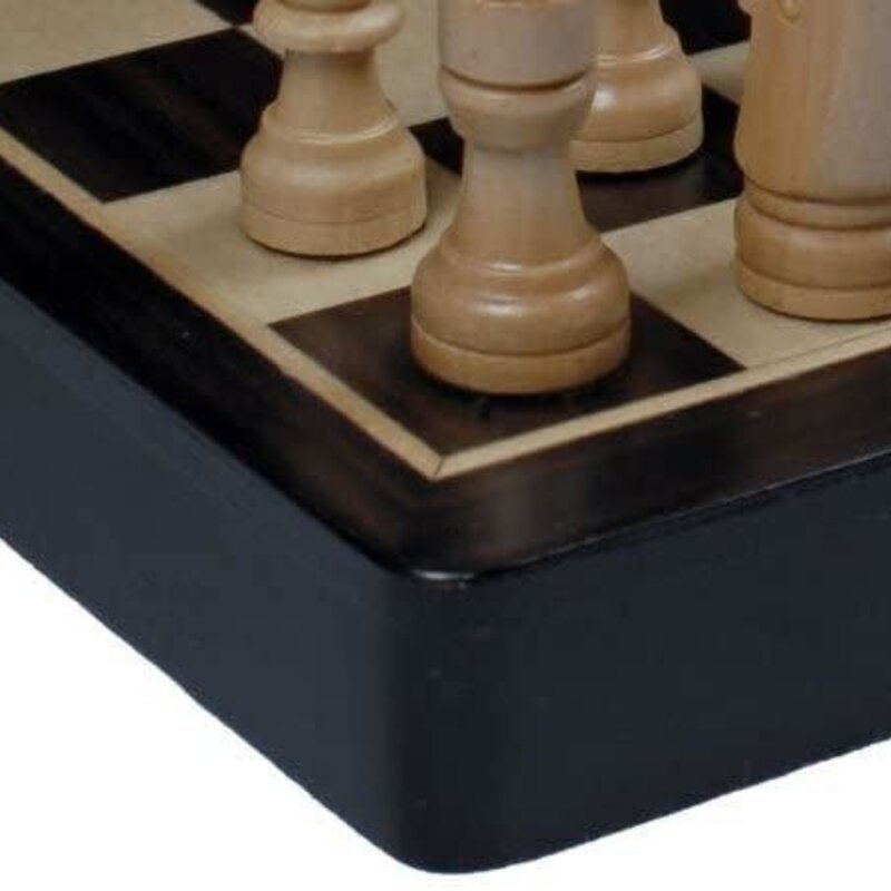 Chess Set: Magnetic 8 Inch Wood Travel Set