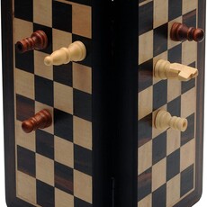 Chess Set: Magnetic 8 Inch Wood Travel Set