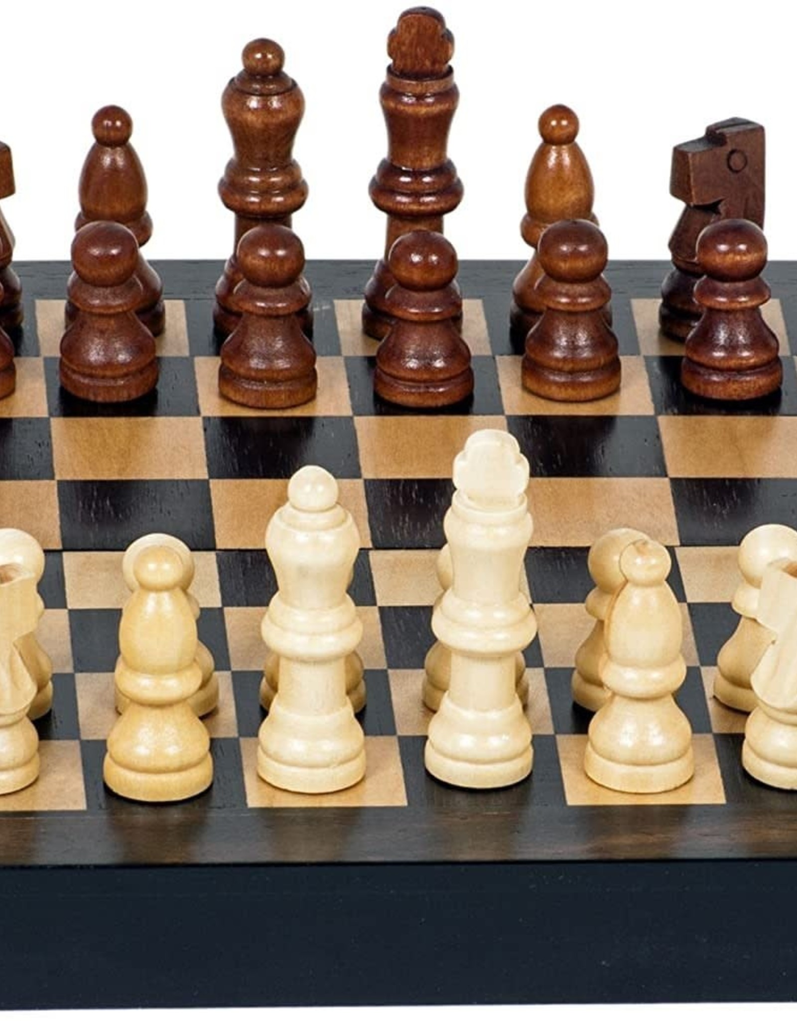 Chess Set: 8 Inch Magnetic Wood Travel Set