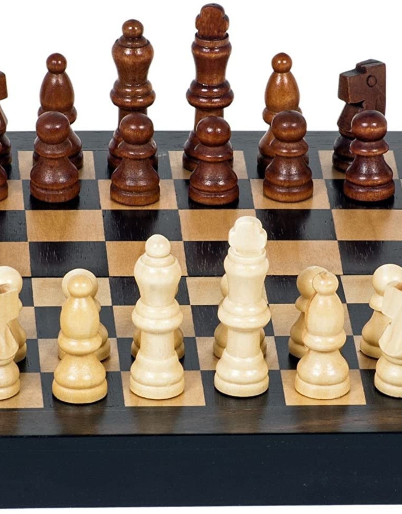 Chess Set: Magnetic 8 Inch Wood Travel Set
