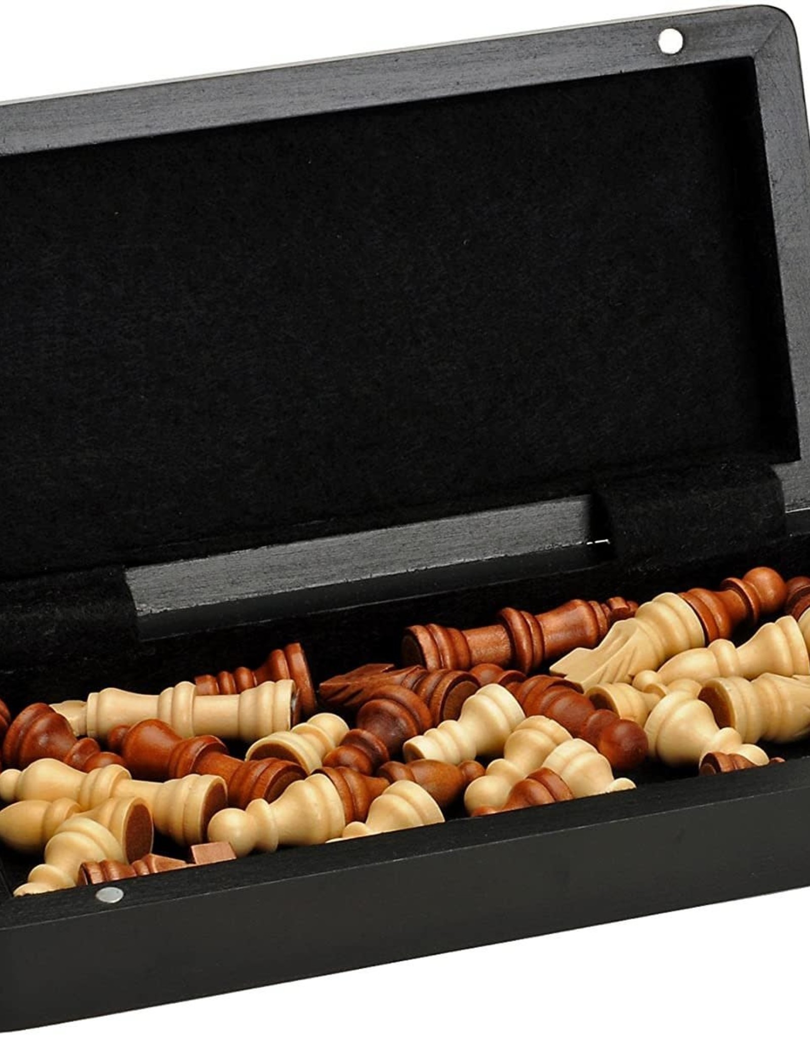 Chess Set: Magnetic 8 Inch Wood Travel Set