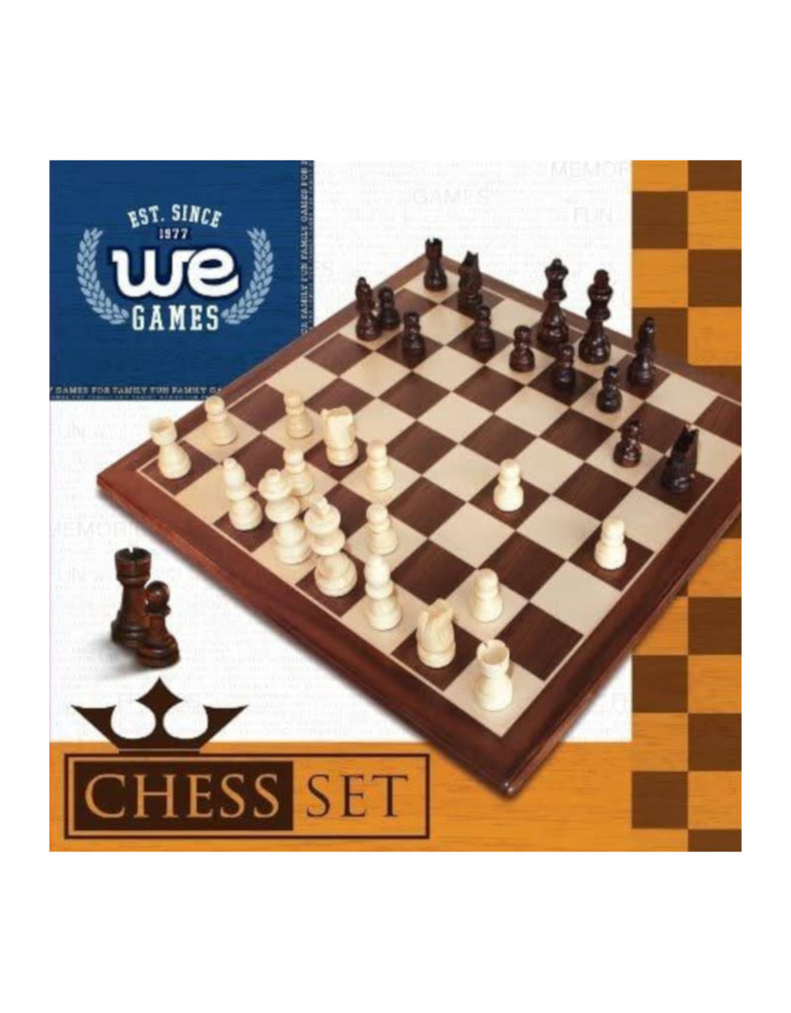 Chess Set: 12 Inch Walnut Board