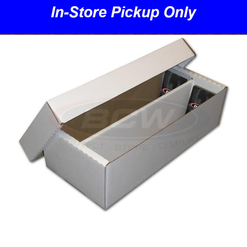 BCW BCW Cardboard Box (1600-Card Capacity - 2 Row)