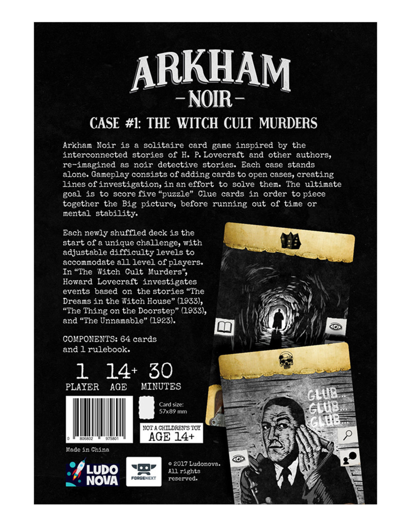 Arkham Noir: Case #1 - The Witchcult Murders