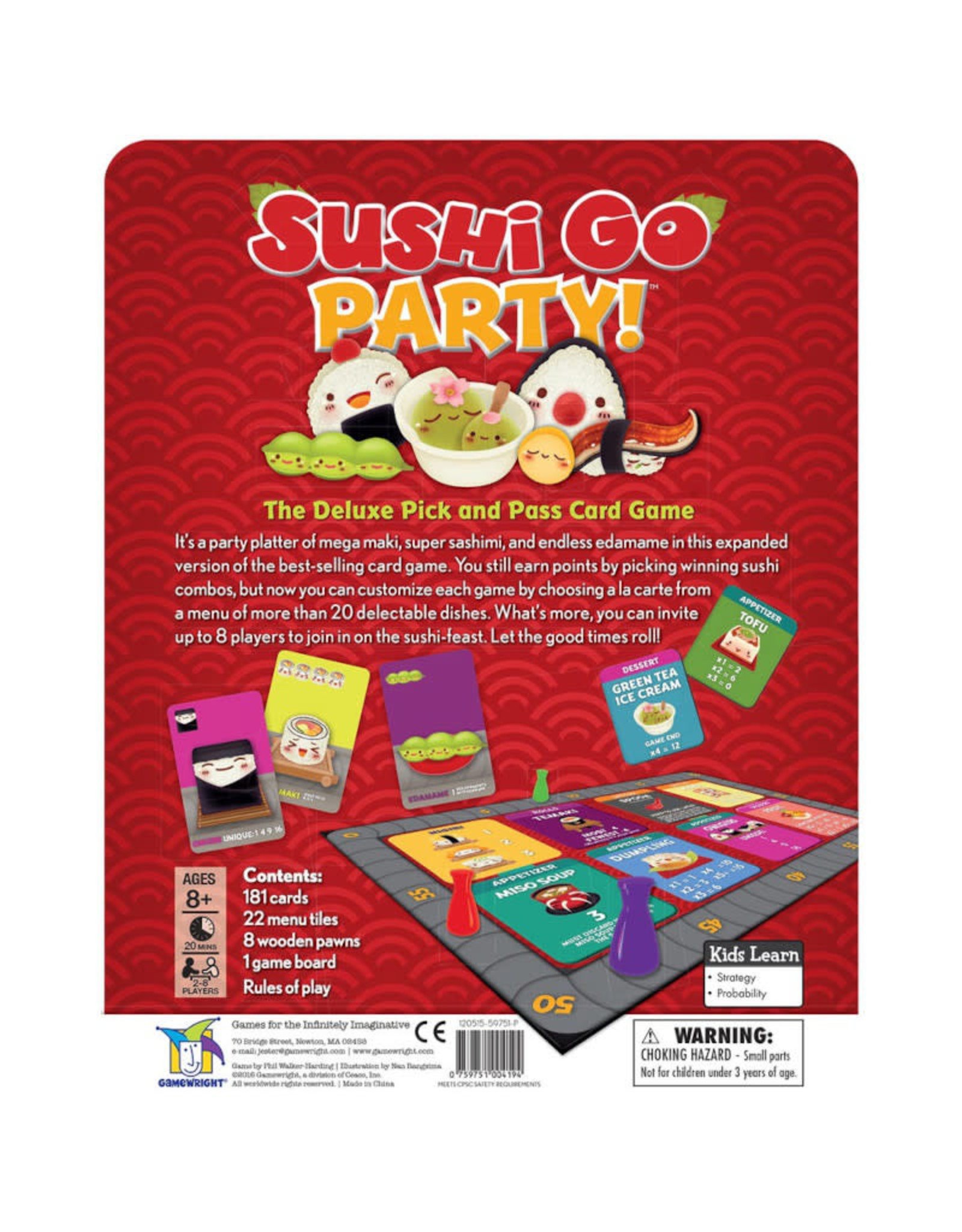 Gamewright Sushi Go Party