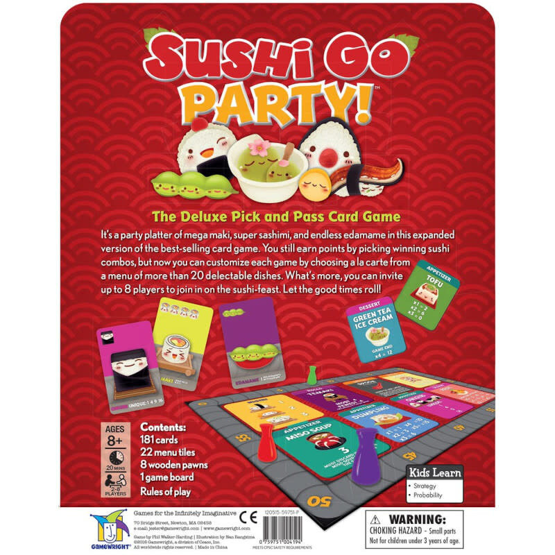 Gamewright Sushi Go Party