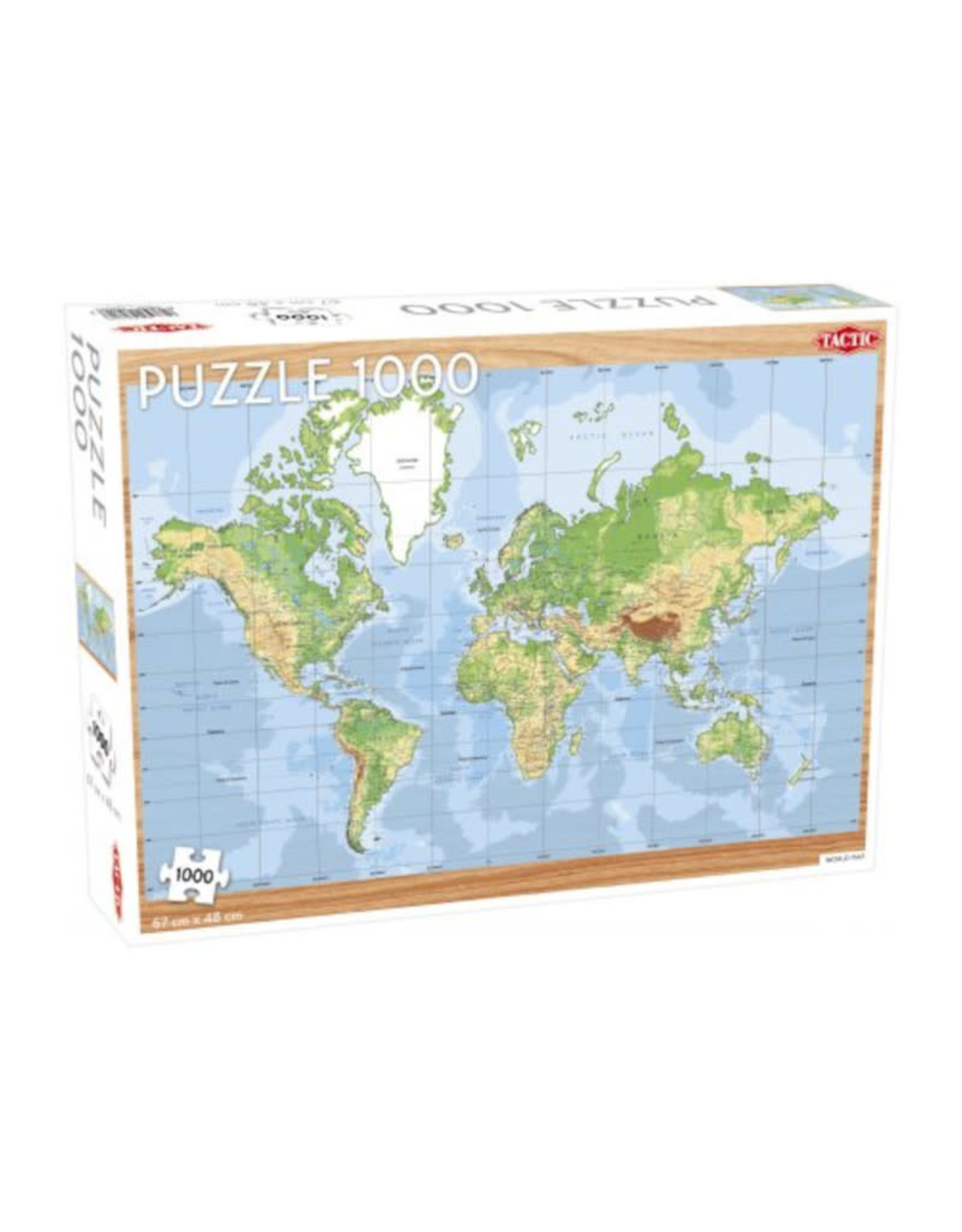Tactic Games World Map Puzzle 1000 PCS