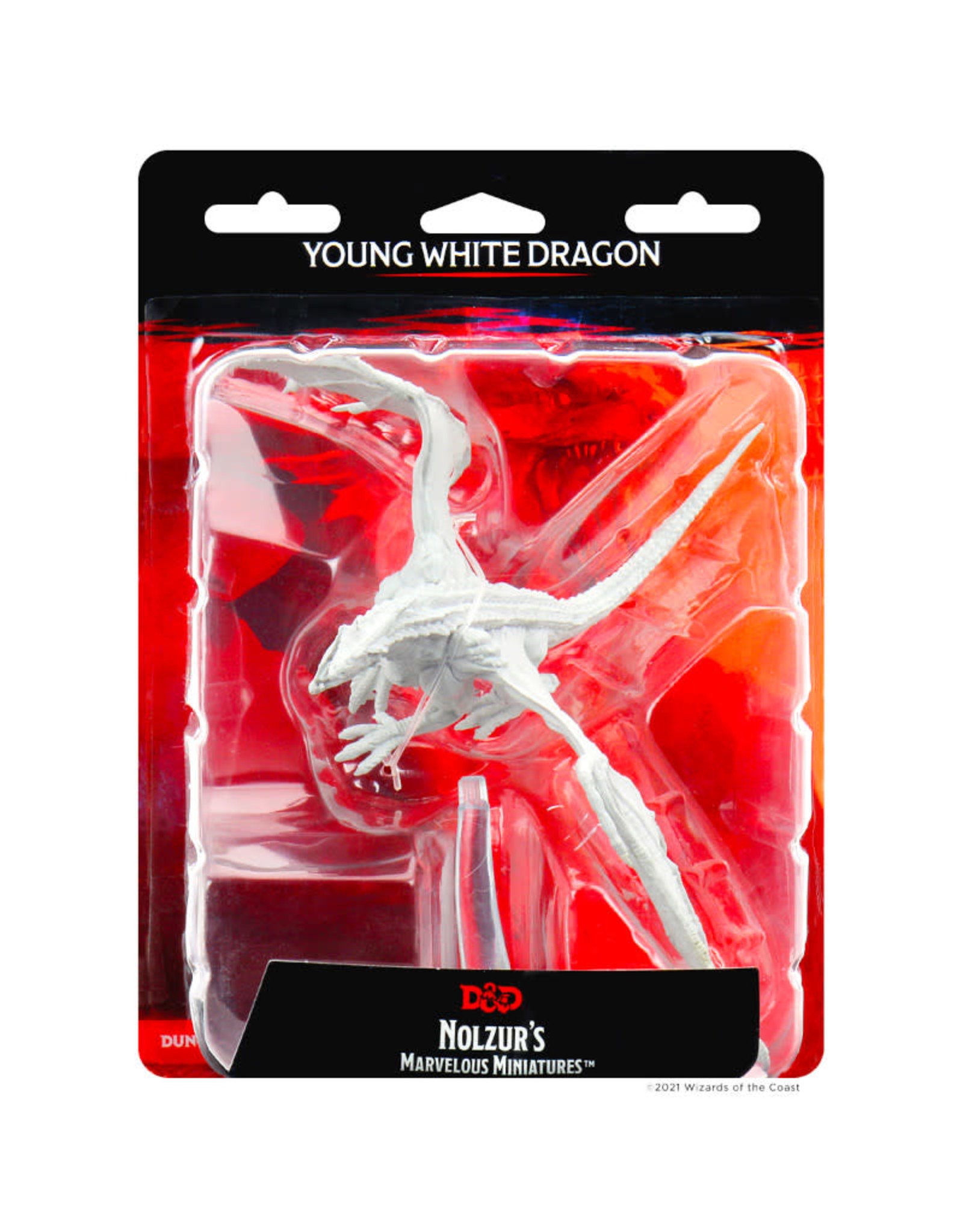 Wizkids D&D Unpainted Minis: Young White Dragon
