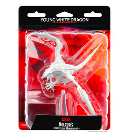 Wizkids D&D Unpainted Minis: Young White Dragon