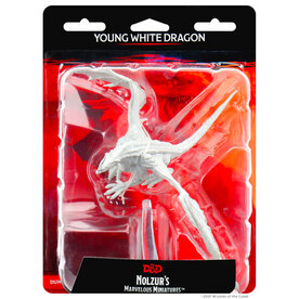 Wizkids D&D Unpainted Minis: Young White Dragon