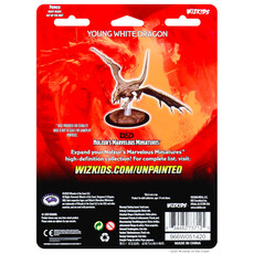 Wizkids D&D Unpainted Minis: Young White Dragon