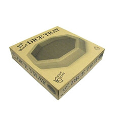 Koplow Dice Tray: Octagon 10 Inch Wood Dice Tray