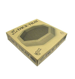 Koplow Dice Tray: Octagon 10 Inch Wood Dice Tray