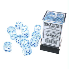 Chessex D6 Dice: 16mm (12) Borealis Icicle