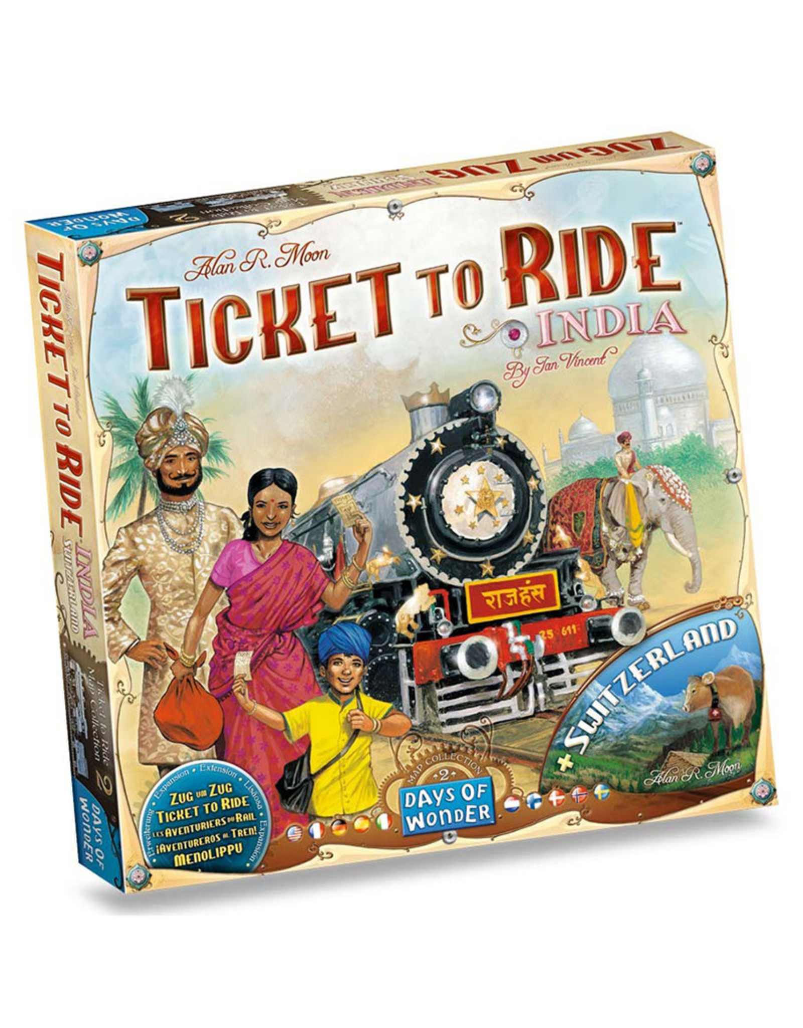 Ticket to Ride Expansion 2 India and Switzerland