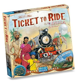 Ticket to Ride Expansion 2 India and Switzerland