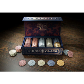 Roxley Games Iron Clays: Board Game Coins (100)