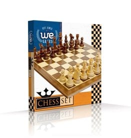 Chess Set: Wooden Board 15 Inch with 3.75 Inch King