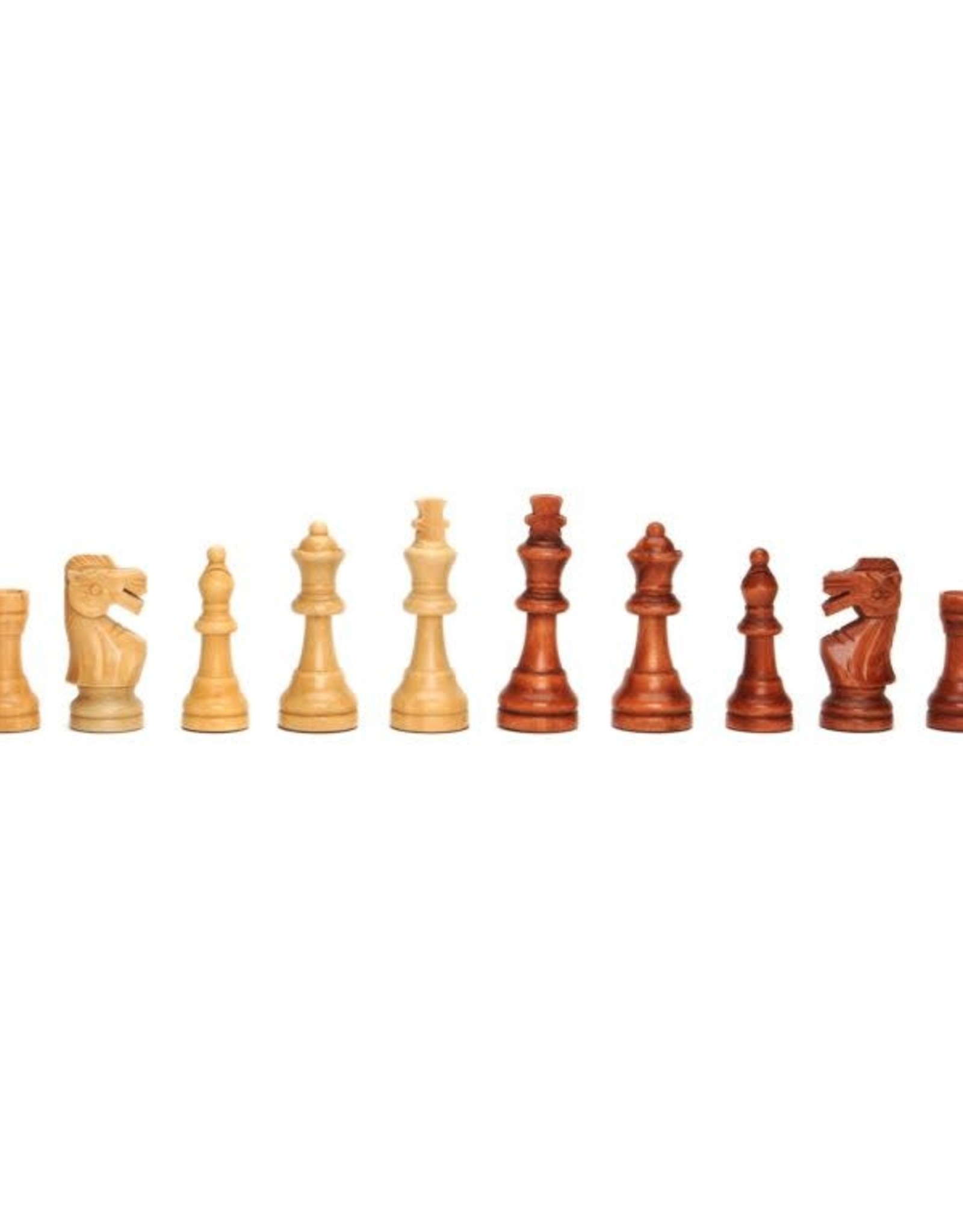 Chess Set: Wooden Board 15 Inch with 3.75 Inch King