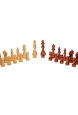 Chess Set: Wooden Board 15 Inch with 3.75 Inch King