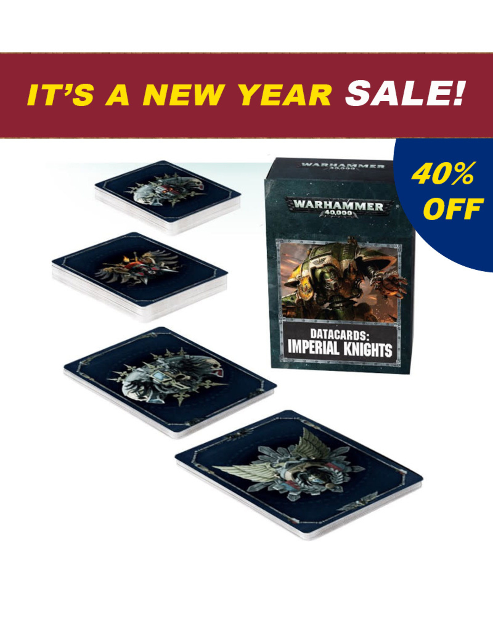 Warhammer 40K Datacards Imperial Knights (8th Edition) - Game Night Games