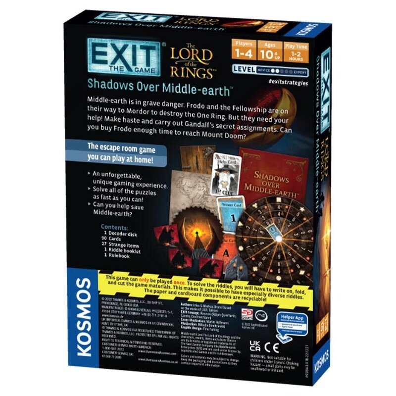 Thames and Kosmos Exit Lord of the Rings Shadows Over Middle-Earth