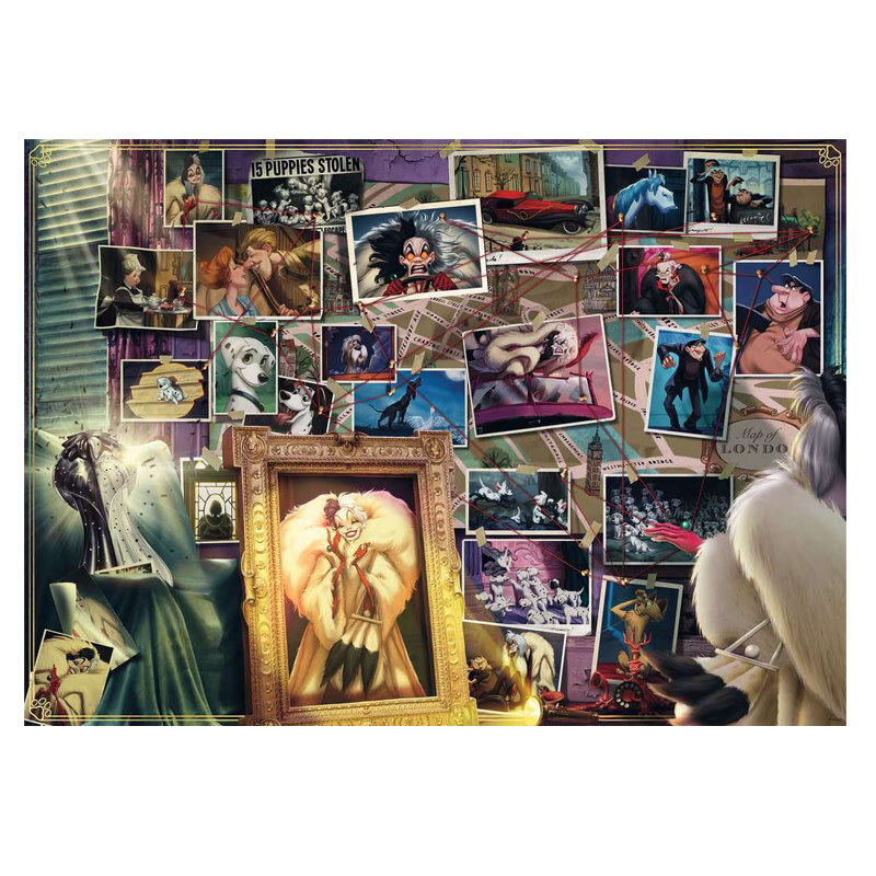 Ravensburger Disney Villainous: Cruella de Vil Puzzle (1000 PCS)