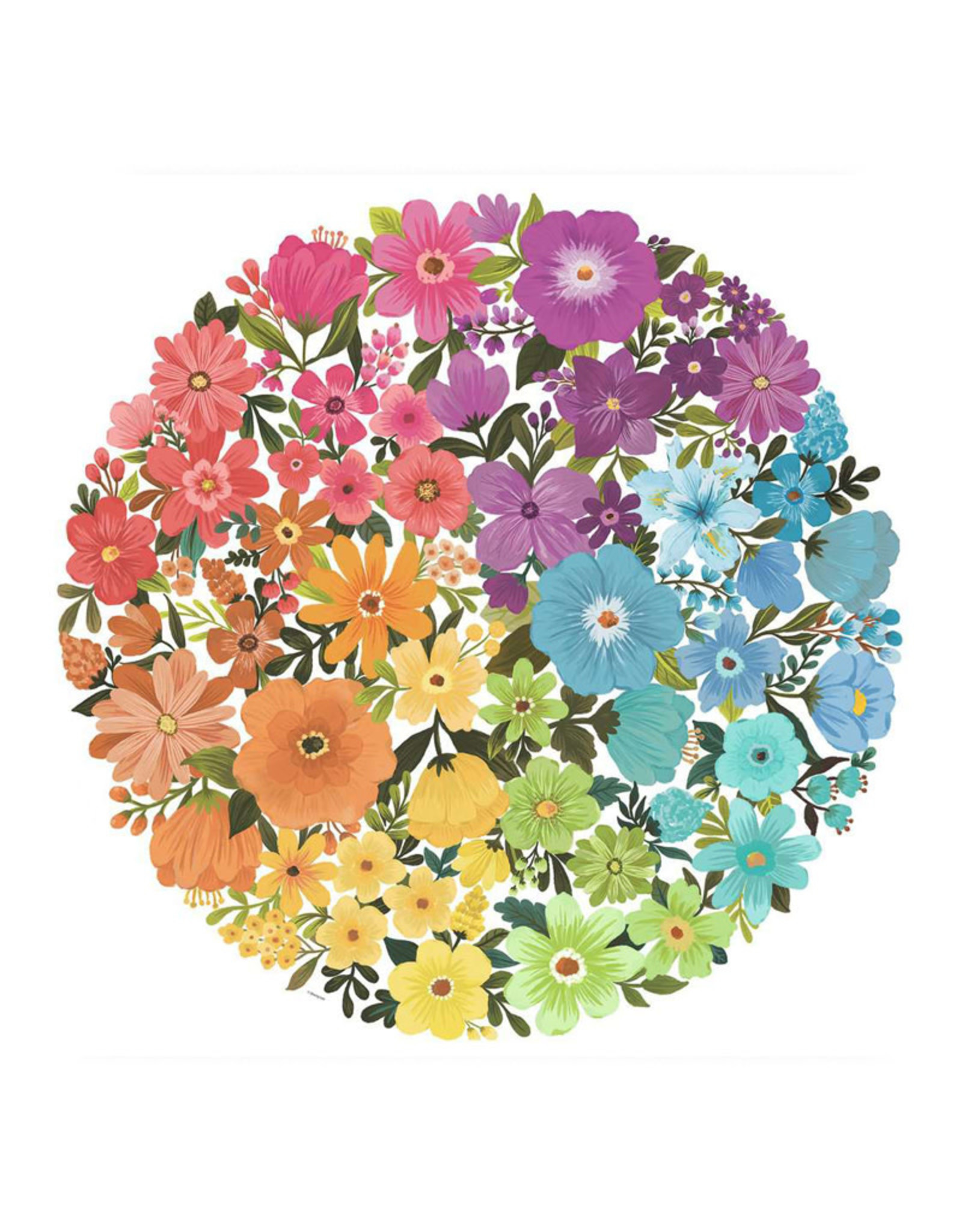 Ravensburger Circle of Colors: Flowers  Puzzle (500 PCS)