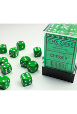 Chessex D6 Dice: 12mm (36) Green