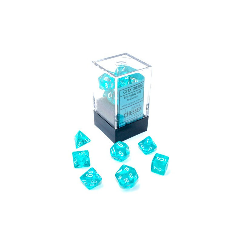 Chessex Mini Chessex RPG Dice (7) Teal