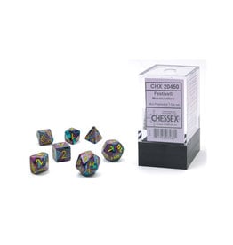 Chessex Mini Polyhedral Dice Set (7) Festive Mosiac