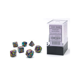 Chessex Mini Chessex RPG Dice (7)  Festive Mosiac