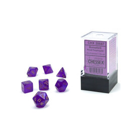 Chessex Mini Chessex RPG Dice (7) Borealis Royal Purple